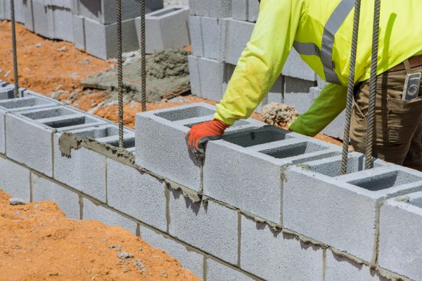 Concrete Blocks Installation in Mechanicsville