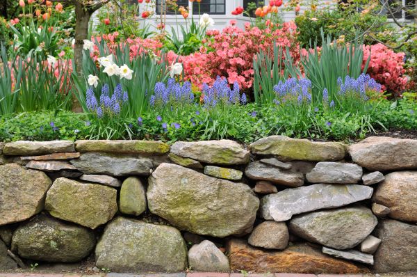 Stone Wall Hardscaping in Mechanicsville